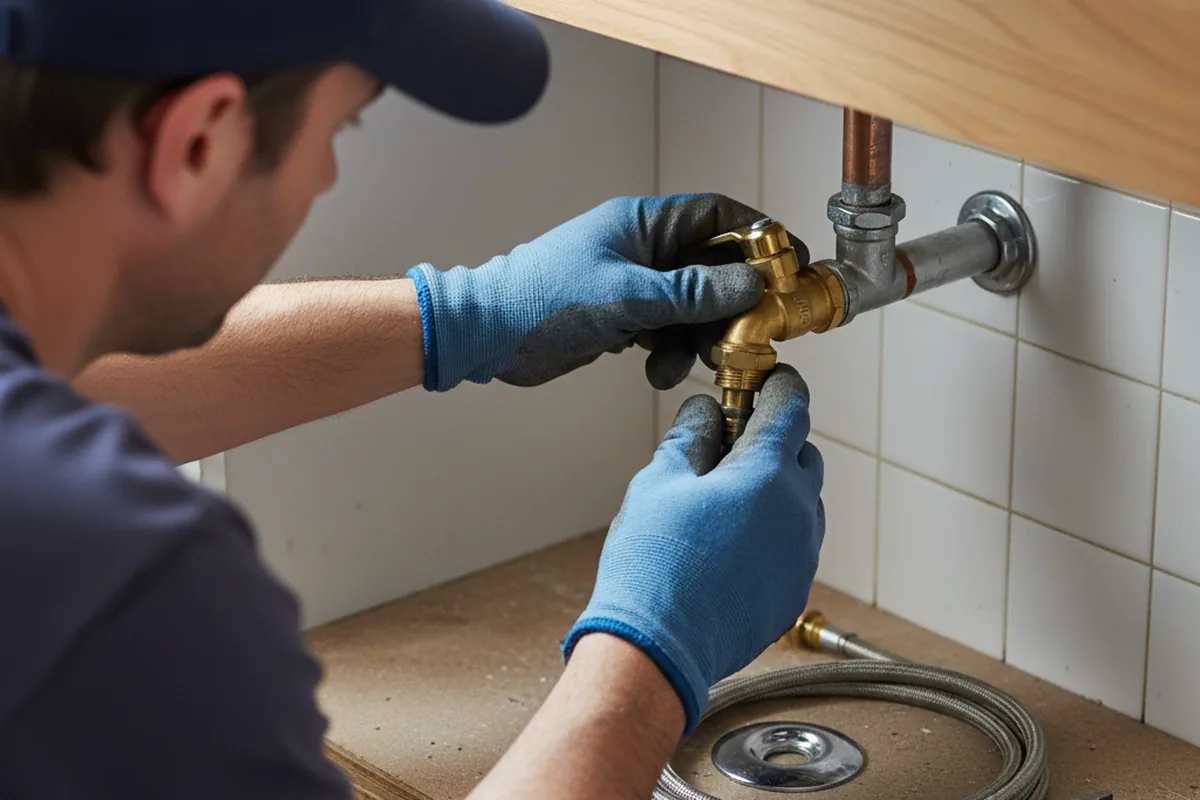 Shutoff valve and fitting work during Emergency Plumbing in Dixon Springs